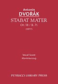 Stabat Mater, Op.58 / B.71: Vocal score
