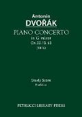 Piano Concerto, Op.33 / B.63: Study score