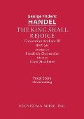 The King Shall Rejoice, HWV 260: Vocal score