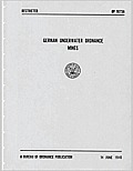 German Underwater Ordnance Mines (Kriegsmarine Technical Studies)