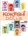 Kokeshi Dolls Coloring Book