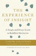 The Experience of Insight: A Simple and Direct Guide to Buddhist Meditation