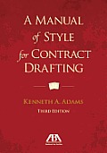 Manual Of Style For Contract Drafting