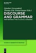 Discourse and Grammar: From Sentence Types to Lexical Categories