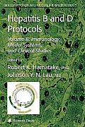Hepatitis B and D Protocols: Volume 2: Immunology, Model Systems, and Clinical Studies