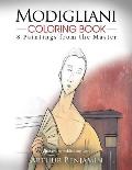 Modigliani Coloring Book 8 Paintings from the Master