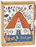 Cozy Cabin Boxed Thank You Notes TeNeues DISCONTINUED