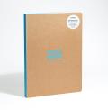 Teneues - Notebook Hardcover A4 - 230 Lined Pages with Lay Flat Binding, Kraft and Neon Blue: A4 Notebook: Large Format Hardcover A4 Style Notebook wi