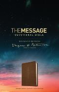 The Message Devotional Bible, Brown Cross: Featuring Notes & Reflections from Eugene H. Peterson