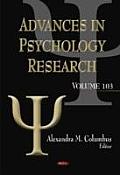 Advances in Psychology Researchvolume 103