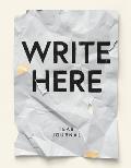 Write Here Tear Journal, 200 Perforated Pages, Hardcover Notebook, 6x8.5 Easy Tear Pages