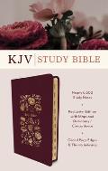 The KJV Study Bible, Indexed [Crimson Bouquet]