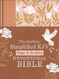 The Hope & Healing Devotional Bible [Doves & Floral Ginger]: Barbour Simplified KJV