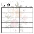 Blank Calendar: Pretty Flowers, Undated Planner for Organizing, Tasks, Goals, Scheduling, DIY Calendar Book
