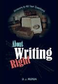 About Writing Right: Answers to All Your Questions