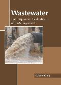 Wastewater: Techniques for Evaluation and Management