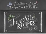 Favorite Recipes - Recipe Card Collection Tin (Chalkboard)