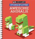 Brain Games - Sticker by Letter: Awesome Animals (Sticker Puzzles - Kids Activity Book)