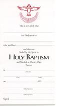 Godparent's Certificate #500: Pack of 25