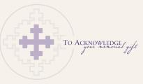 Memorial Acknowledgment Cards: Pack of 25