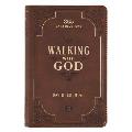 Walking with God Devotional Brown Faux Leather Daily Devotional for Men & Women 365 Daily Devotions