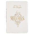 Gift Book Mr. & Mrs. White Faux Leather