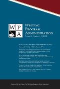 Wpa: Writing Program Administration 45.1 (Fall 2021)