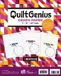 Quiltgenius Graph Paper: 8 X 10, 60 Sheets; 3 Grid Styles, 1/4 Square (30 Sheets), 1/4 Diagonal (15 Sheets) & 1/4 Isometric (15 Sheets)