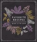 Small Recipe Binder - Favorite Recipes: Made with Love (Chalkboard) - Write in Your Own Recipes