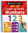 Brain Games Wipe-Off - Learn to Write: Numbers (Kids Ages 3 to 6)