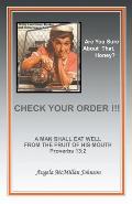 Check Your Order!!!