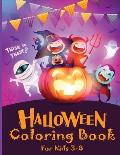 Halloween Coloring Book for Kids 3-8