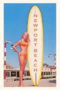 Vintage Journal Surfer Girl, Newport Beach