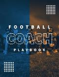 Football Coach Playbook: Undated Notebook, Record Statistics Sheets For 20 Games, Game Journal, Coaching & Training, Notes, 20 Blank American F