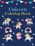 Unicorn Coloring Book: For Kids Ages 4-8, 70 Cute & Unique Coloring Books Fun & Coloring Pages For Kids, Unicorn Coloring Books