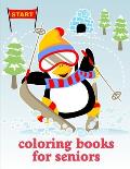 Coloring Books For Seniors: Christmas Book, Easy and Funny Animal Images