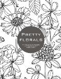 Pretty Florals: Traveler's Notebook Coloring Pages