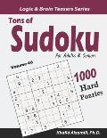 Tons of Sudoku for Adults & Seniors: 1000 Hard Puzzles