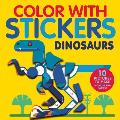 Color with Stickers Dinosaurs