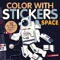 Color with Stickers Space