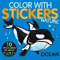 Color with Stickers Ocean Create 10 Pictures with Stickers