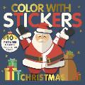 Color with Stickers Christmas Create 10 Pictures with Stickers