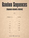 Random Sequences: (Sequence Elements Ordered)