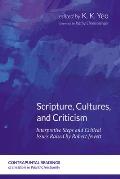 Scripture, Cultures, and Criticism