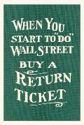 Vintage Journal Wall Street, Return Ticket