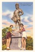 Vintage Journal Ponce de Leon Statue, St. Augustine, Florida