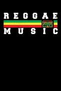 Reggae Music: Gift idea for reggae lovers and jamaican music addicts. 6 x 9 inches - 100 pages