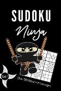 Sudoku Ninja ?ber 100 R?tsel Mit L?sungen Teil 1: A4 SUDOKU BUCH ?ber 100 Sudoku-R?tsel mit L?sungen - mittel-schwer - Tolles R?tselbuch - Ged?chtnist