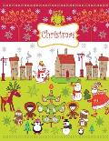 Christmas: A Beautiful Coloring Book With Christmas Design For Kids