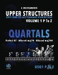 Upper Structure Quartals Volume 1 P to Z (C Instruments): Over Complete Jazz Standards Progressions